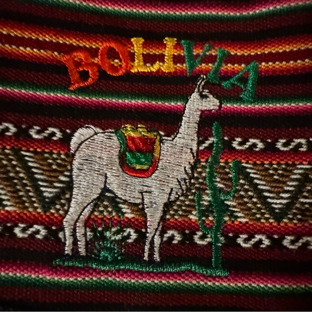 Bolivian Embroidered Shoulder Bag - Picture 2 of 3